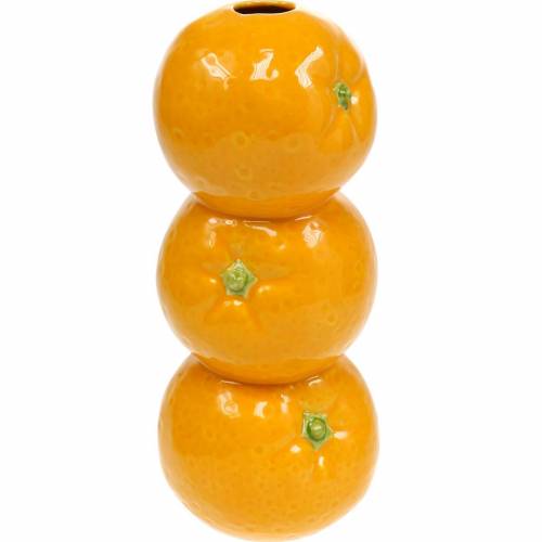 Floristik24 Vaso de laranjas vaso de cerâmica decoração de verão vaso de flores de frutas cítricas