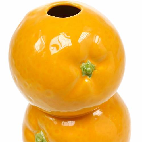 Floristik24 Vaso de laranjas vaso de cerâmica decoração de verão vaso de flores de frutas cítricas