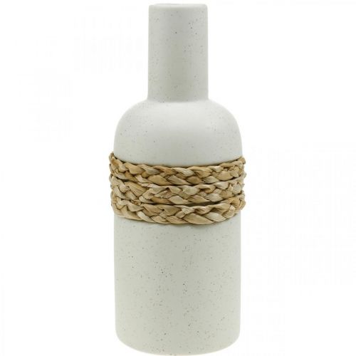 Itens Vaso de flores de cerâmica branca e vaso de ervas marinhas decoração de mesa H22.5cm