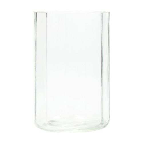 Lanterna de vidro porta-velas transparente Ø9,5cm Alt.15cm 6 unidades