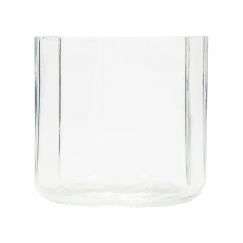 Lanterna de vidro porta-velas transparente Ø9,5cm Alt.9cm 6 unidades