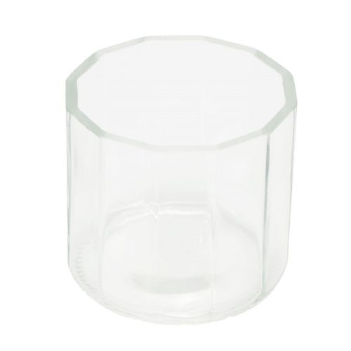 Itens Lanterna de vidro porta-velas transparente Ø9,5cm Alt.9cm 6 unidades