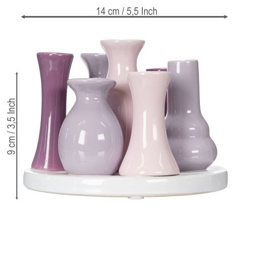 Itens Conjunto de vasos de cerâmica, decoração moderna para sala de estar, 14 cm