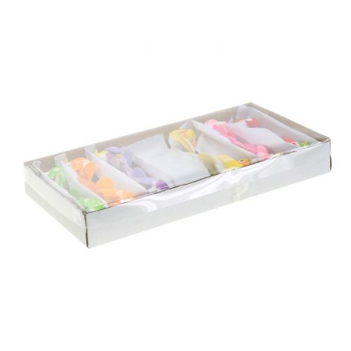 Floristik24 Pássaros em fio de cor 8cm 12pcs