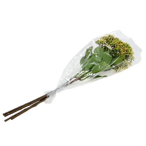 Floristik24 Viburnum berry branch 54cm amarelo 4pcs