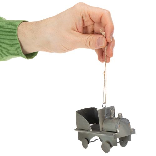 Itens Carrinhos decorativos vintage de metal para pendurar, tamanhos variados, 9-10 cm, 4 peças.