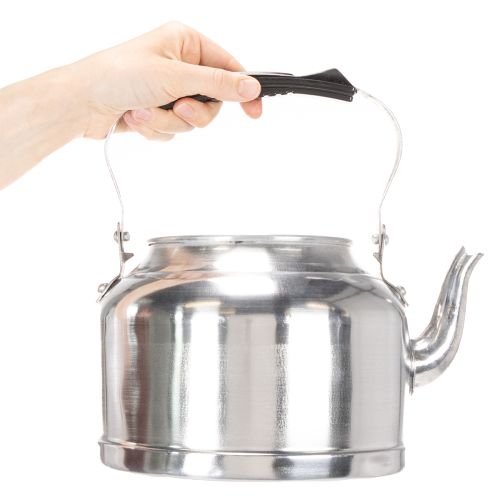 Bule/vaso decorativo vintage, em metal com aparência de zinco, Ø19cm A15cm | Floristik24.pt