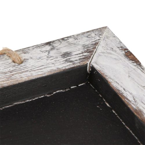 Itens Quadro vintage suspenso preto branco 30 × 25 cm 2 unidades