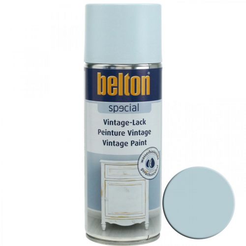 Itens Spray de cor, tinta vintage azul claro, chique gasto 400ml