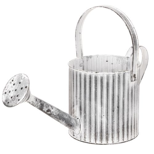 Vaso vintage Ø17cm, regador decorativo, vaso de metal estilo shabby chic comprar | Floristik24.pt