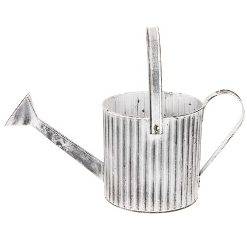 Vaso vintage Ø17cm, regador decorativo, vaso de metal estilo shabby chic | Floristik24.pt