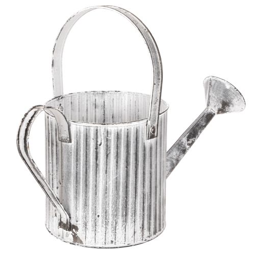 Vaso vintage Ø17cm, regador decorativo, vaso de metal estilo shabby chic | Floristik24.pt