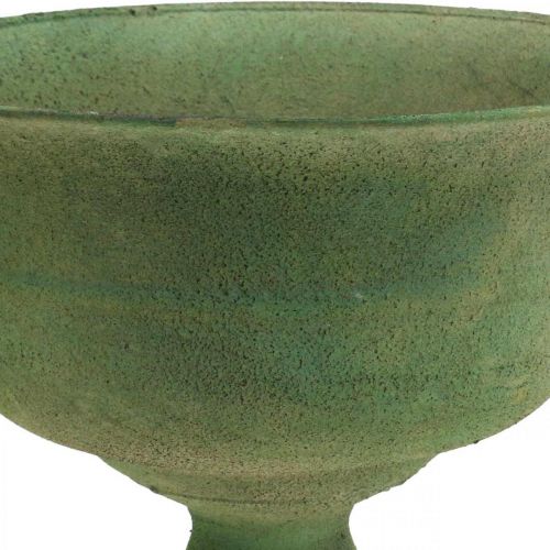 Floristik24 Plantador de copo vintage vaso de metal rústico H20cm Ø20cm