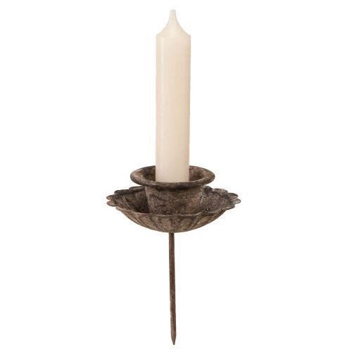 Floristik24 Castiçal pontiagudo vintage para inserção Ø8,5cm Alt.11,5cm 4 unidades
