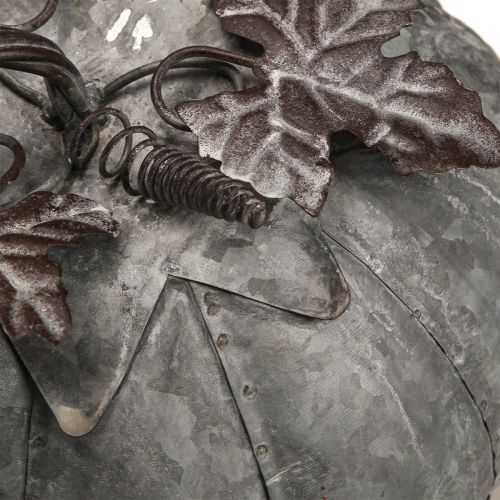 Floristik24 Decoração de outono de abóbora decorativa de zinco vintage feita de metal Ø21cm Alt.20cm