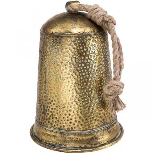 Floristik24 Deco sino metal latão vintage Ø25cm H34cm