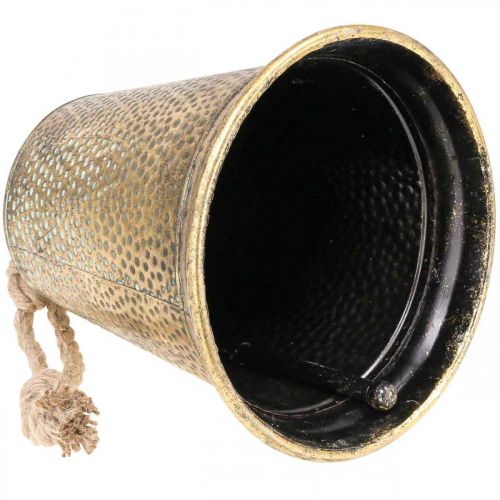 Floristik24 Deco sino metal latão vintage Ø25cm H34cm