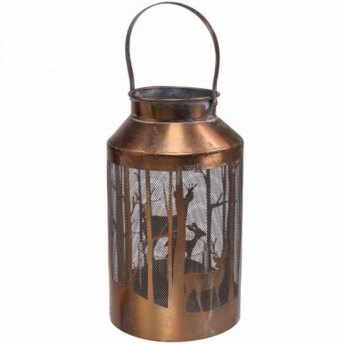 Floristik24 Lanterna de jardim da floresta de veados vintage Ø19cm H33cm