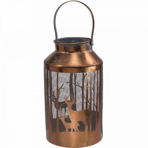 Floristik24 Lanterna de jardim da floresta de veados vintage Ø19cm H33cm