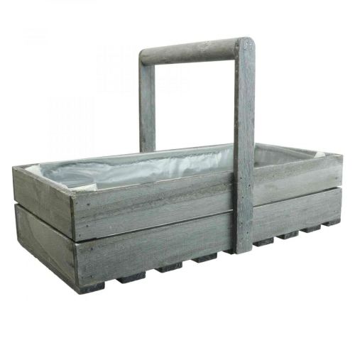 Caixa de flores vintage plantador caixa de madeira 40×20×10cm