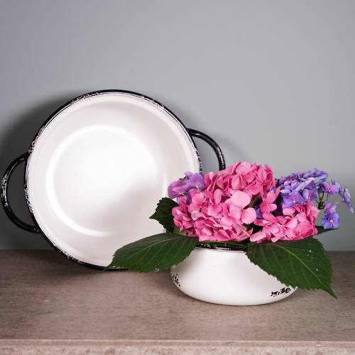 Floristik24 Tigelas de metal vintage Ø19,5cm - Ø25cm 2pcs