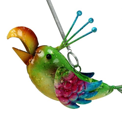 Floristik24 Pássaro para pendurar verde, rosa, azul 19,5cm
