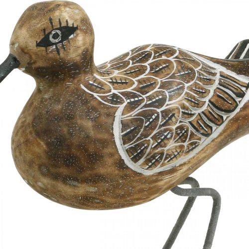 Floristik24 Escultura de madeira para banheiro decoração de pássaros aquáticos H22cm