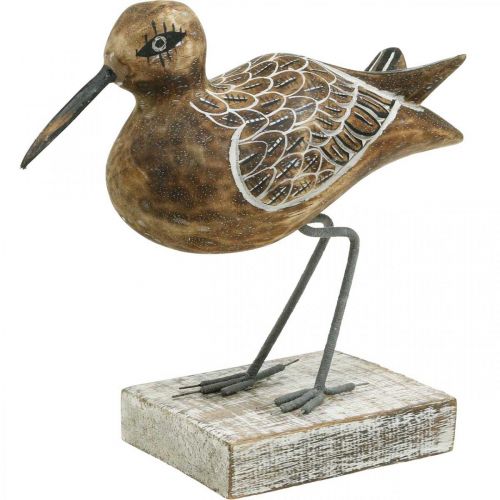 Floristik24 Escultura de madeira para banheiro decoração de pássaros aquáticos H22cm