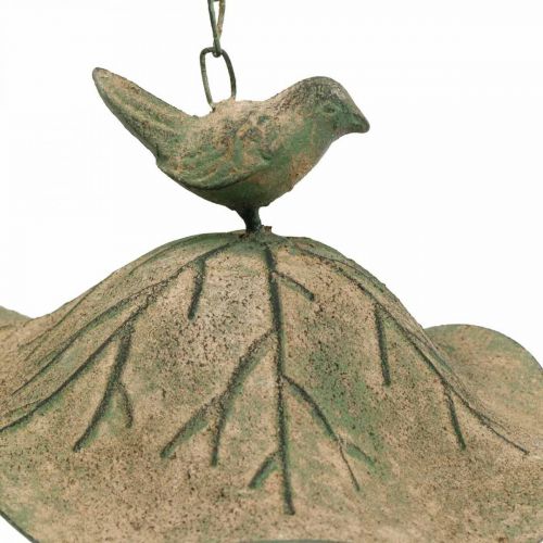 Itens Banho para pássaros pendurado em metal para pássaros, jardim, olhar antigo Alt.28cm
