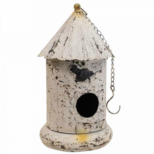 Itens Casa de passarinho decorativa, decoração suspensa decoração de jardim metal H36cm