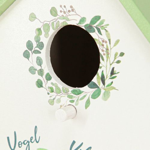 Itens Casinha de passarinho para ambientes elegantes com design floral e um toque nostálgico, 21 cm.