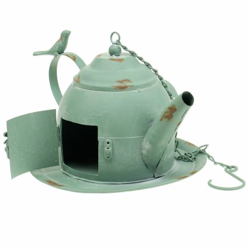 Floristik24 Bule de passarinho para pendurar verde hortelã Alt.15cm