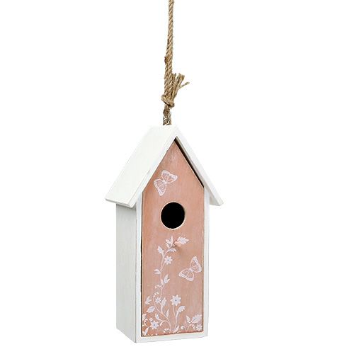 Floristik24 Birdhouse Orange para pendurar 25cm x 9cm