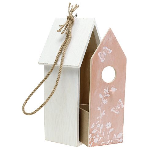 Floristik24 Birdhouse Orange para pendurar 25cm x 9cm