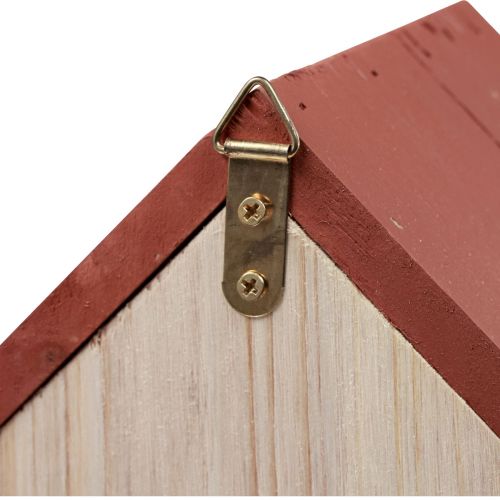 Floristik24 Caixa de nidificação para casinha de passarinho em madeira castanho natural/bege 23 cm 1 peça