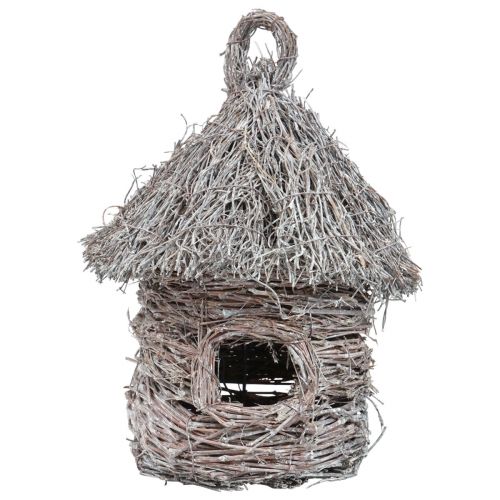 Floristik24 Casa de pássaro decorativa madeira metal casa de árvore decorativa Ø17cm Alt.26cm