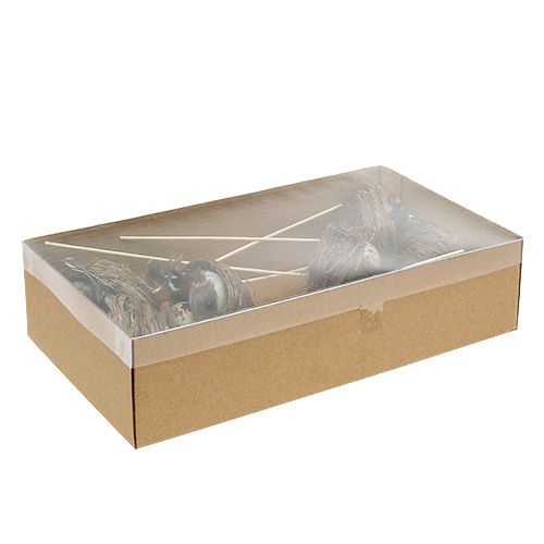 Floristik24 Ninho de pássaro em palito Ø7cm C24cm 6pcs