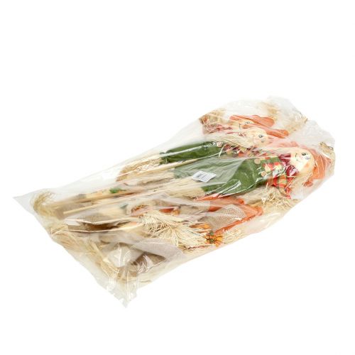 Floristik24 Espantalhos decorativos em uma vara 38cm 8pcs