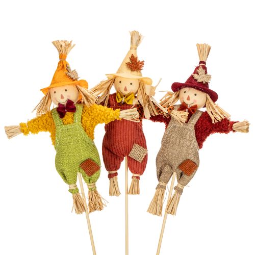 Figura decorativa de espantalho em um palito para artesanato e plantas, 60 cm comprar | Floristik24.pt