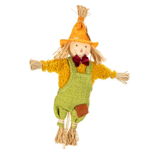 Figura decorativa de espantalho em um palito para artesanato e plantas, 60 cm | Floristik24.pt
