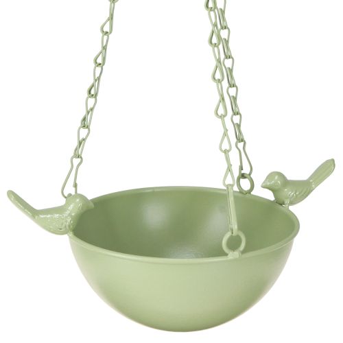 Alimentador de pássaros resistente às intempéries com suspensão por corrente e pássaros decorativos, 47 cm