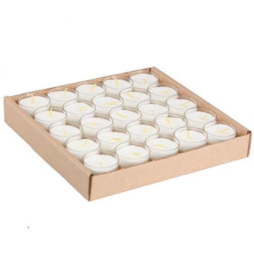 Itens Velas votivas em branco com taça Ø4,3cm 25 pcs