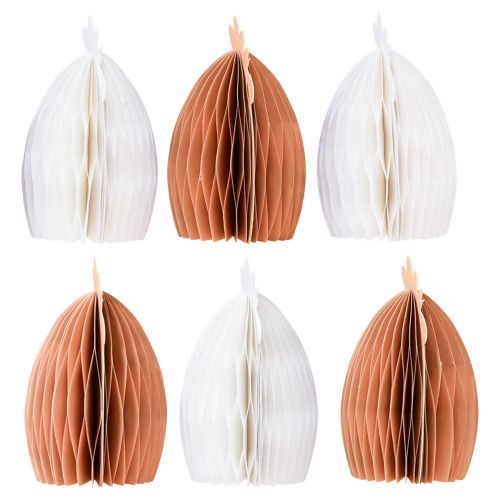 Itens Decoração de mesa de frango em favo de mel Páscoa branco laranja 11×6,5×12cm 6 unidades