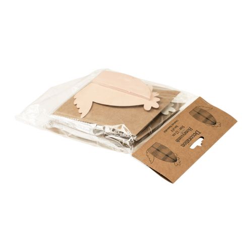 Itens Decoração de mesa de frango em favo de mel Páscoa branco laranja 11×6,5×12cm 6 unidades