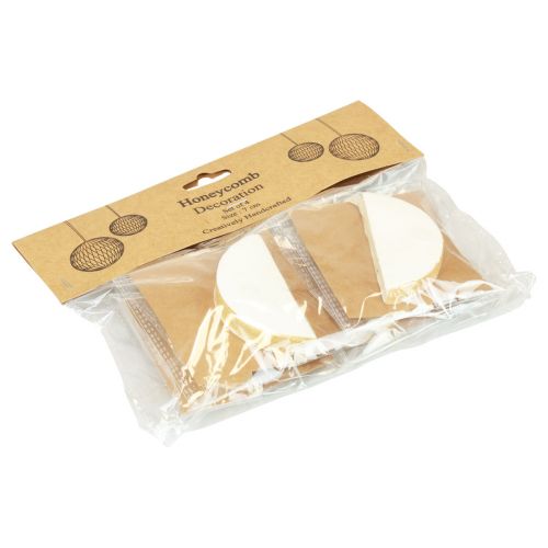Itens Bolas de favo de mel bolas de favo de mel natal glitter branco Ø7cm 4 unidades