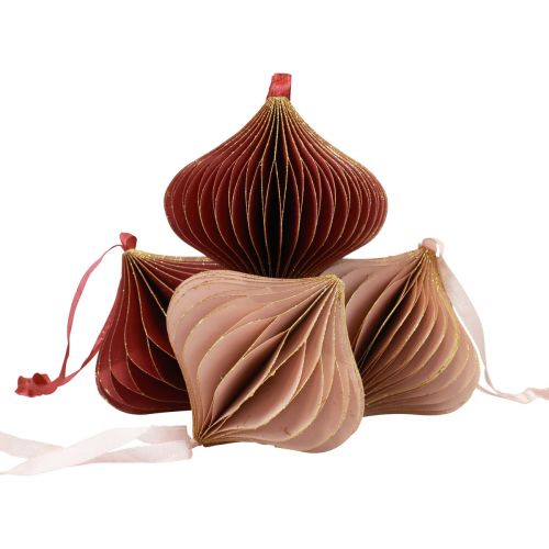 Itens Bolas de favo de mel bolas de favo de mel cebola rosa vinho tinto Ø8cm 4 unid.