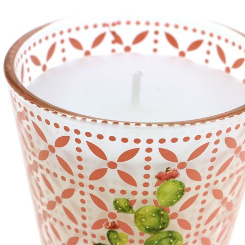 Itens Vela de cera cacto de vidro Ø6,5cm 2uds