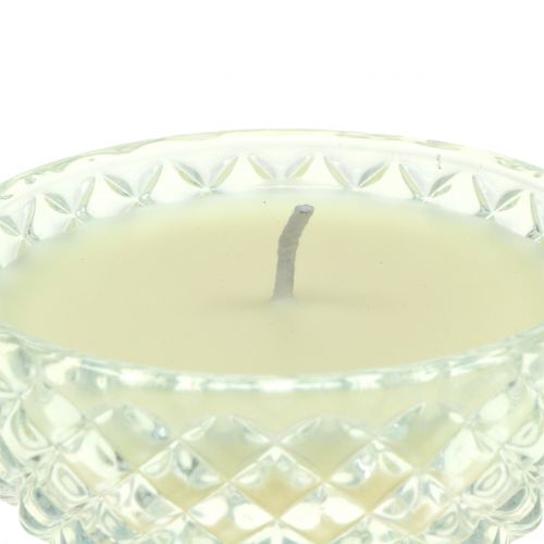 Floristik24 Vela perfumada em vidro baunilha Ø10cm