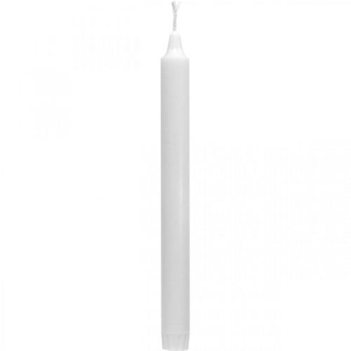 Floristik24 Velas de cera pura velas brancas 250/23mm cera natural 4 peças