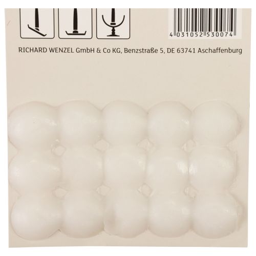 Itens Almofadas adesivas de cera para velas Almofadas adesivas brancas 15 un